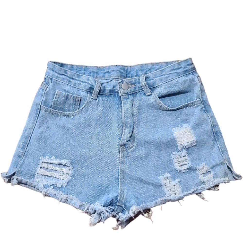 Shein Women's Blue Denim Shorts Size Medium